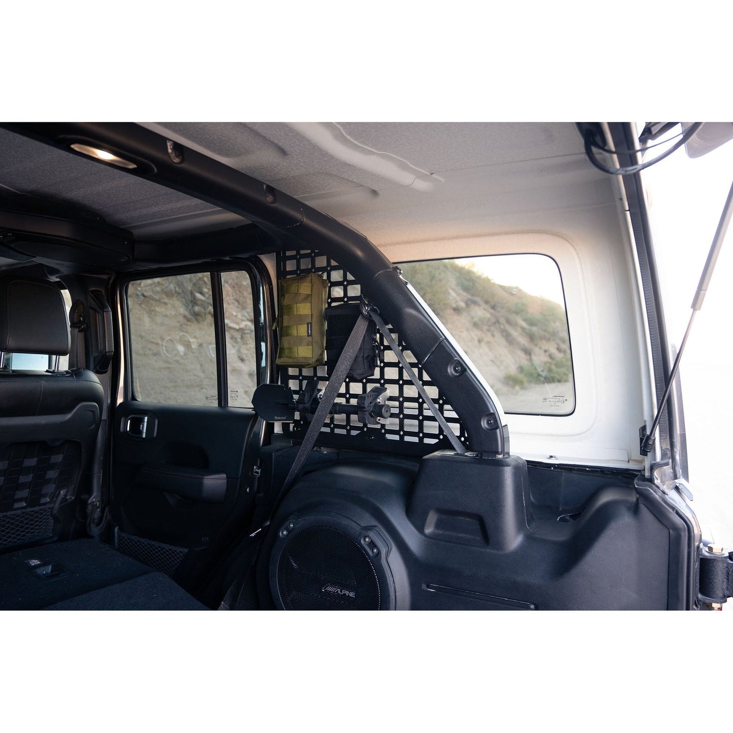 DV8 Off-Road 2018-2023 Jeep Wrangler JL | Rear Window Molle Storage Panels C3| MPJL-01