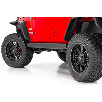 ROUGH COUNTRY Power Running Boards | Dual Electric Motor | 4 Door | Jeep Wrangler Unlimited (07-18) | PSR610330