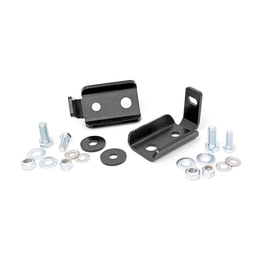 ROUGH COUNTRY Shock Relocation Brackets | Front | Jeep Wrangler JK/Wrangler Unlimited (07-18) | 1020