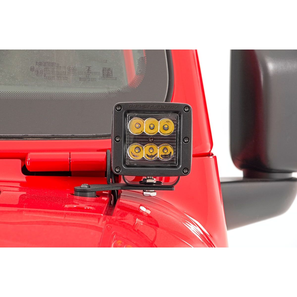 ROUGH COUNTRY LED Light Kit | Hinge Mount | 2" Black Pair | Jeep Gladiator JT/Wrangler JL (18-25) | 70052