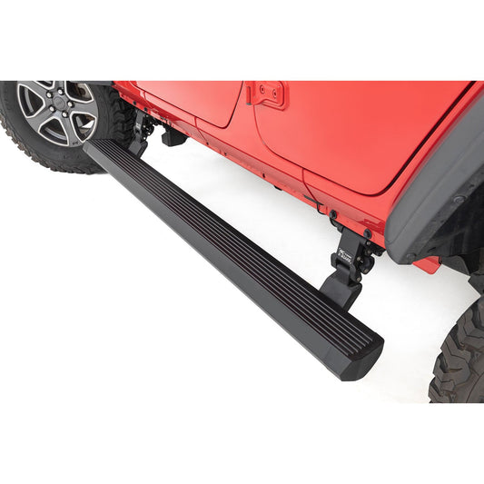 ROUGH COUNTRY Power Running Boards | Dual Electric Motor | 4 Door | Jeep Wrangler JL (18-24) | PSR610430