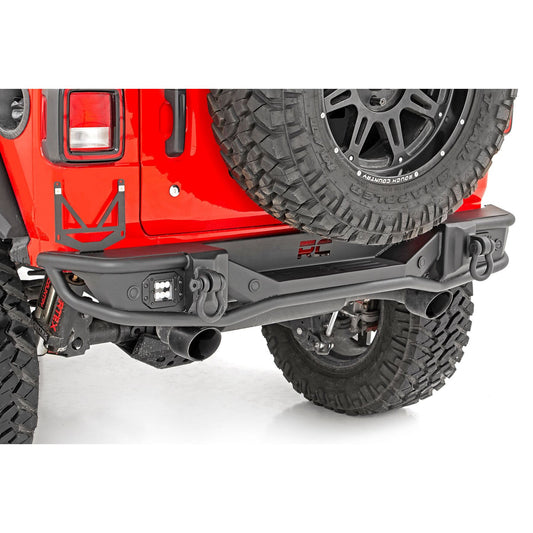 ROUGH COUNTRY Rear Bumper | Tubular | Jeep Wrangler JL (18-25)/Wrangler Unlimited (18-25)  | 10648