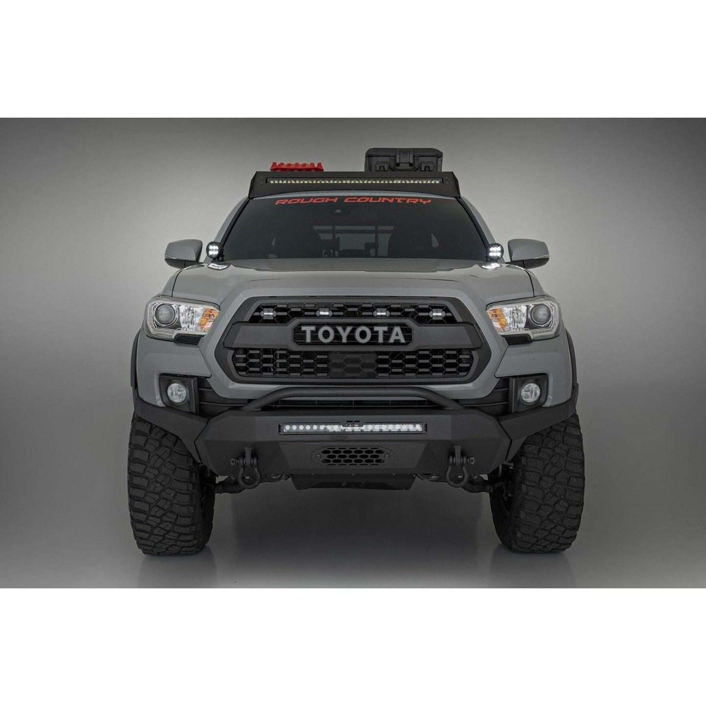 Rough Country Black Series w/ White DRL Low-Profile LED Ditch Light Kit I 71082