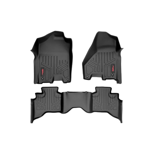 ROUGH COUNTRY Floor Mats | FR & RR | Quad Cab | Ram 1500 2WD/4WD (2012-2018 & Classic) | M-31212