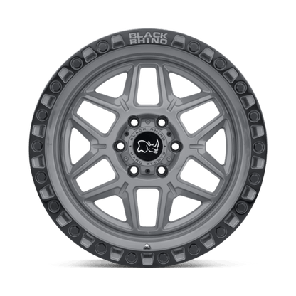 Black Rhino Hard Alloys KELSO BATTLESHIP GRAY W/ BLACK RING