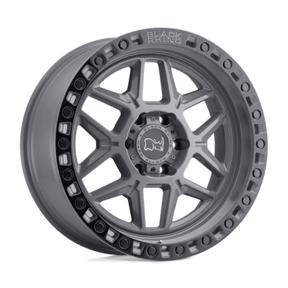 Black Rhino Hard Alloys KELSO BATTLESHIP GRAY W/ BLACK RING