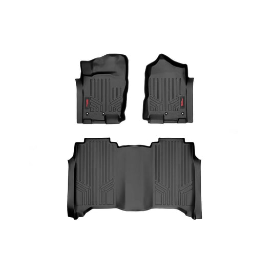 ROUGH COUNTRY Floor Mats | FR & RR | Crew Cab | Nissan Titan (17-24)/Titan XD (16-24)  | M-81715