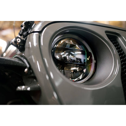 DV8 Off-Road 2018-2024 Jeep JL & 2020-2024 Jeep JT LED Headlights | Black C3| HLCJL-02