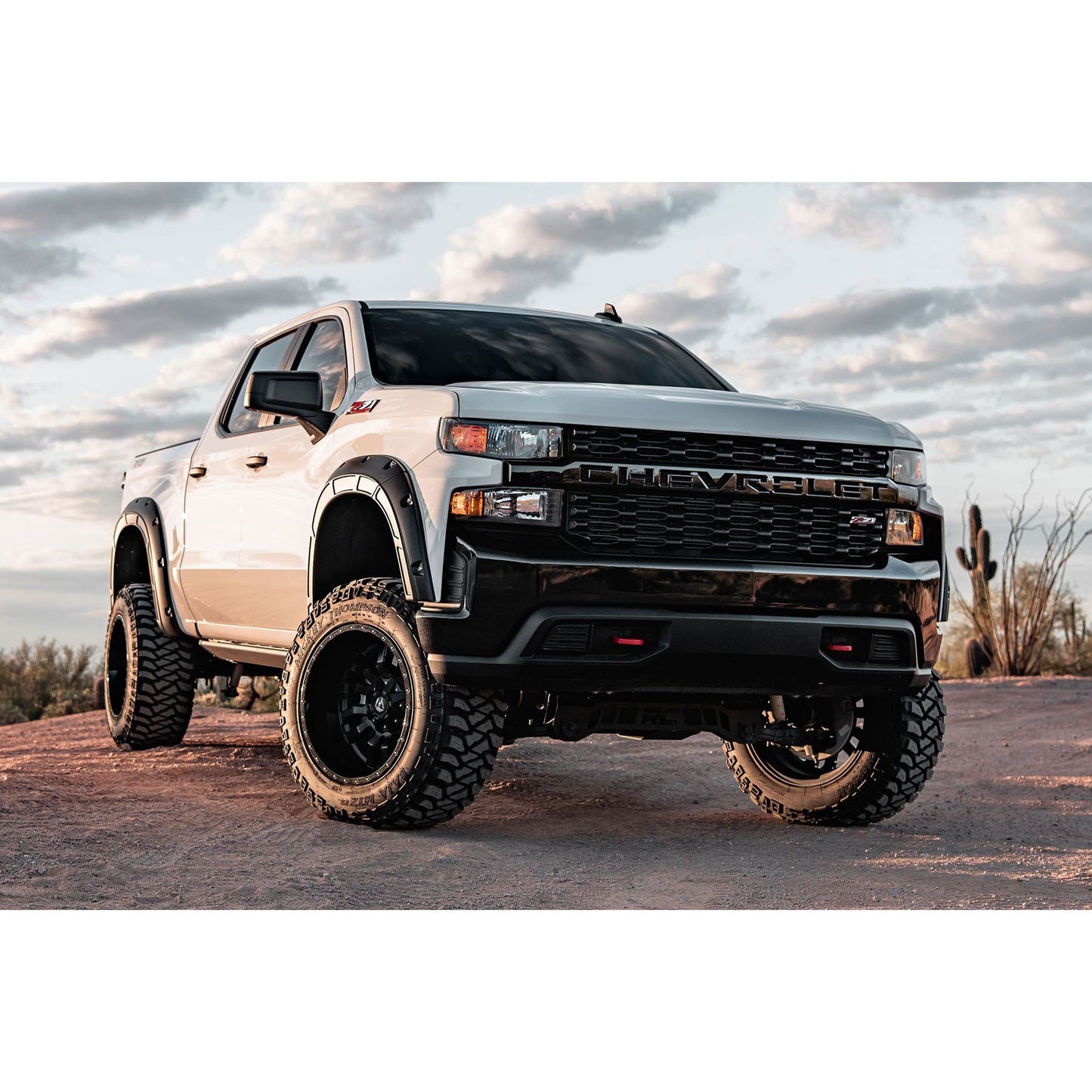 ROUGH COUNTRY Fender Flares | Defender | Chevy Silverado 1500 2WD/4WD (2019-2026 & Refresh) | A-C12211