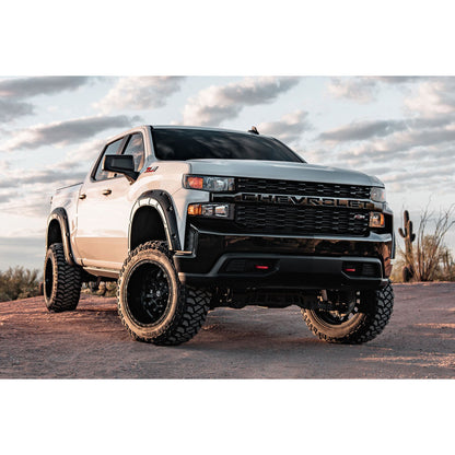 ROUGH COUNTRY Fender Flares | Defender | G1K Deep Ocean Blue | Chevy Silverado 1500 2WD/4WD (19-26) | A-C12211-G1K