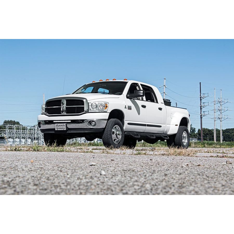 ROUGH COUNTRY LED Light Kit | Bumper Mount | 20" Black Single Row | Ram 2500/3500 (10-18) | 70568BL
