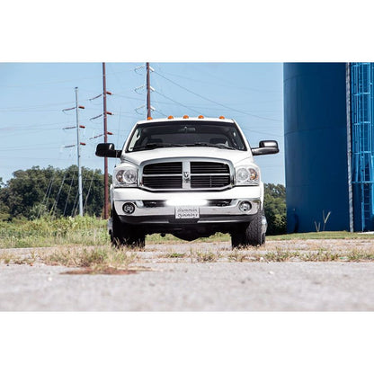 ROUGH COUNTRY LED Light Kit | Bumper Mount | 20" Black Single Row | White DRL | Ram 2500/3500 (10-18) | 70568BLDRL