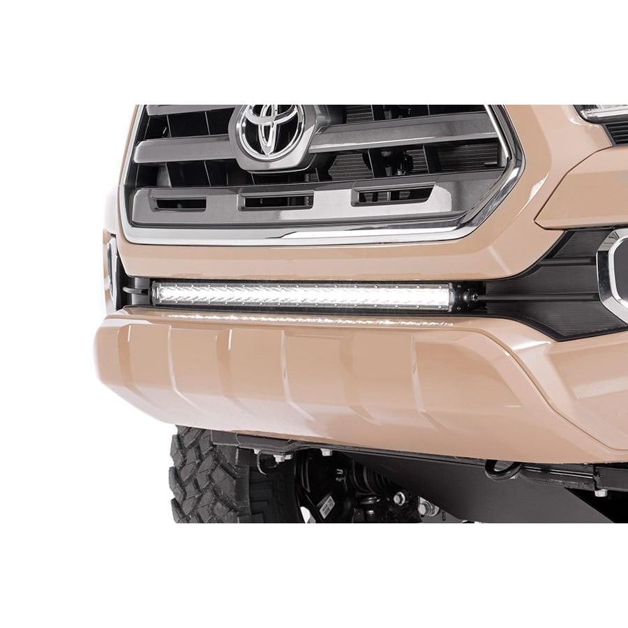 ROUGH COUNTRY 30 Inch Black Series LED Light Bar | Single Row | Cool White DRL | 70730BLDRL