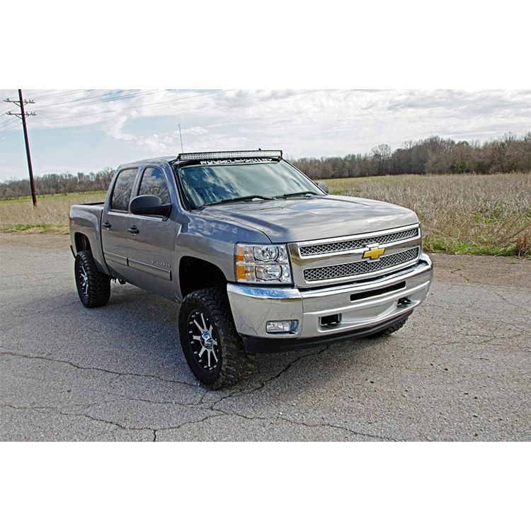 ROUGH COUNTRY LED Light Mount | Upper Windshield | 50" Curved | Chevy/GMC 1500/1500 SUV/2500HD/3500HD (07-14) | 70507