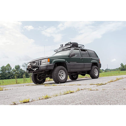 ROUGH COUNTRY LED Light Mount | Upper Windshield | 50" Curved | Jeep Grand Cherokee ZJ (93-98) | 70567
