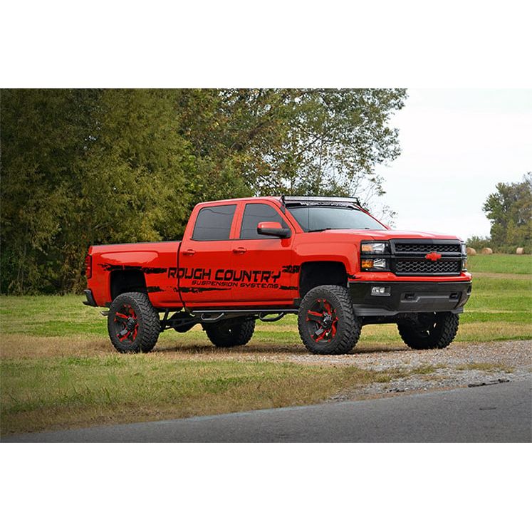 ROUGH COUNTRY LED Light Mount | Upper Windshield | 54" Curved | Chevy/GMC 2500HD/3500HD (15-19) | 70514A