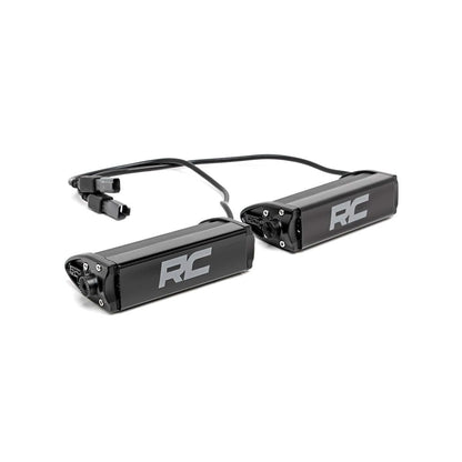 ROUGH COUNTRY 6 Inch Black Series LED Light Bar | Single Row | Pair | 70706BL