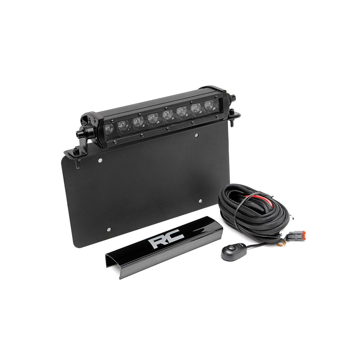 ROUGH COUNTRY LED Light Kit | License Plate Mount | 8" Single Row Black Series | 70183