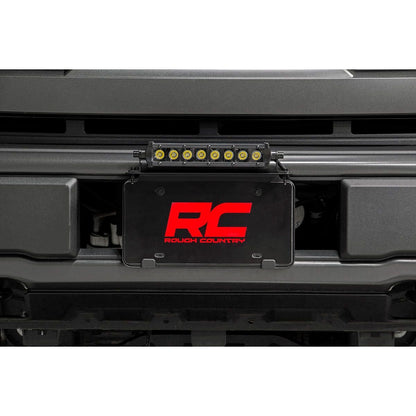 ROUGH COUNTRY 8 Inch Black Series LED Light Bar | Single Row | Cool White DRL | 70718BLDRL