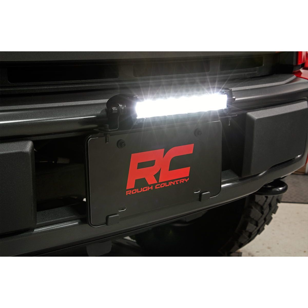 ROUGH COUNTRY LED Light Kit | License Plate Mount | 8" Single Row Black Series | 70183