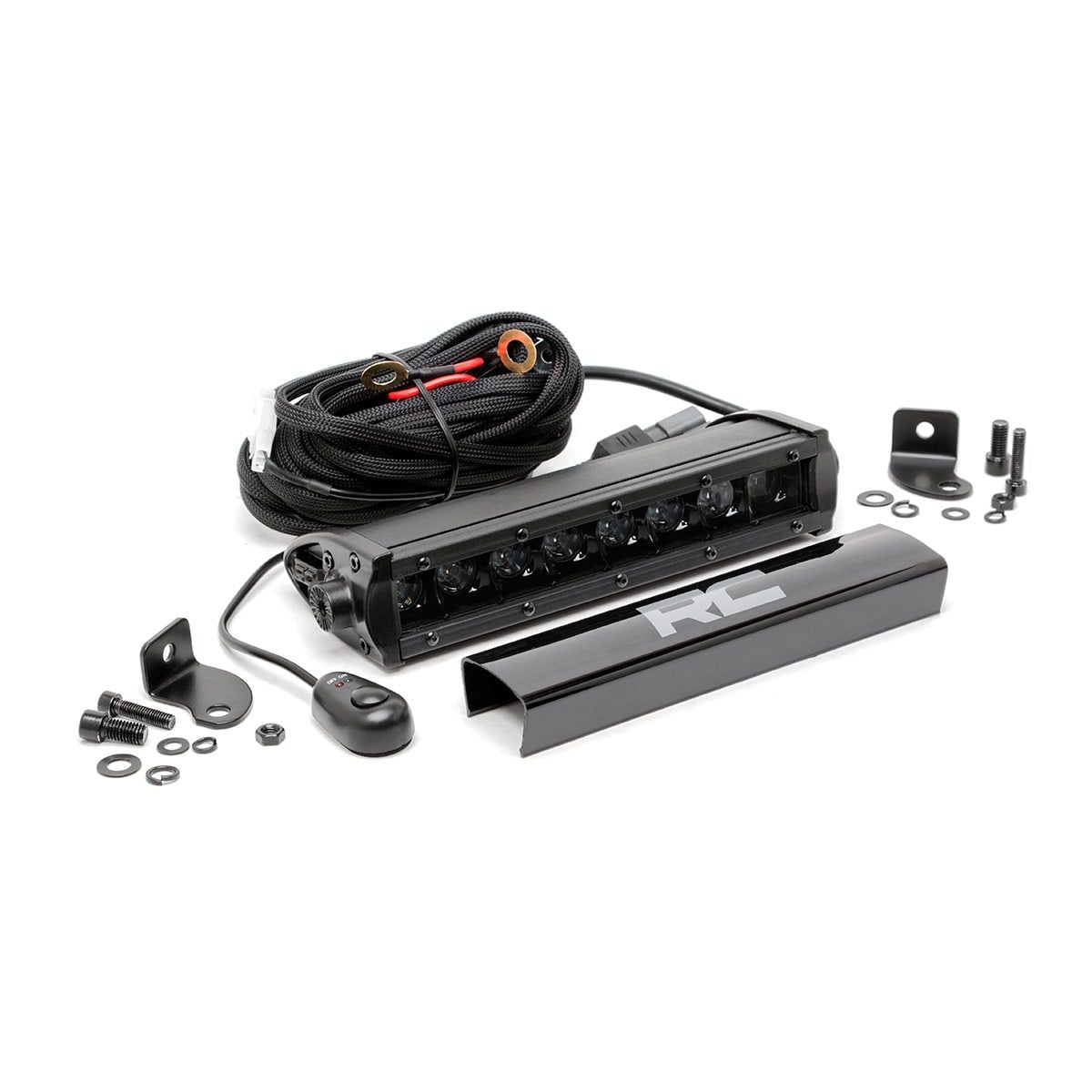 ROUGH COUNTRY 8 Inch Black Series LED Light Bar | Single Row | 70718BL