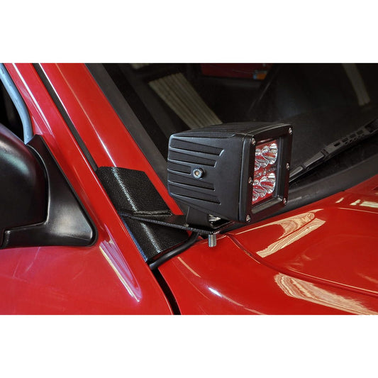 ROUGH COUNTRY LED Light Mount | Lower A-Pillar | Pod Pair | Jeep Cherokee XJ 2WD/4WD (84-01) | 70525