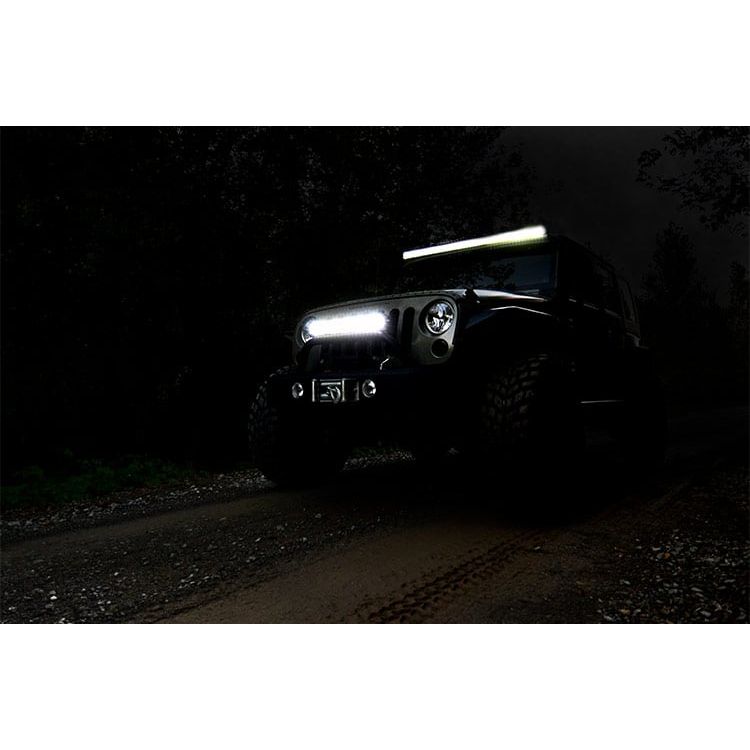 ROUGH COUNTRY 20 Inch Chrome Series LED Light Bar | Dual Row | Cool White DRL | 70920D