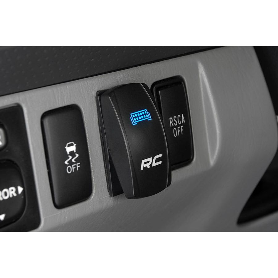 ROUGH COUNTRY Rocker Switch | 2x1 with Logo | Blue Back Light | 709SW