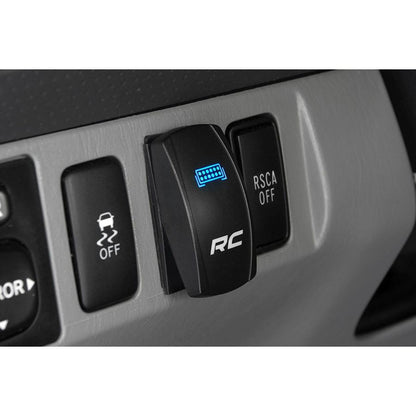 ROUGH COUNTRY Rocker Switch | 2x1 with Logo | Blue Back Light | 709SW