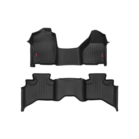 ROUGH COUNTRY Floor Mats | One Piece FR & RR |Quad Cab | Ram 1500 2WD/4WD (2012-2018 & Classic) | M-31312