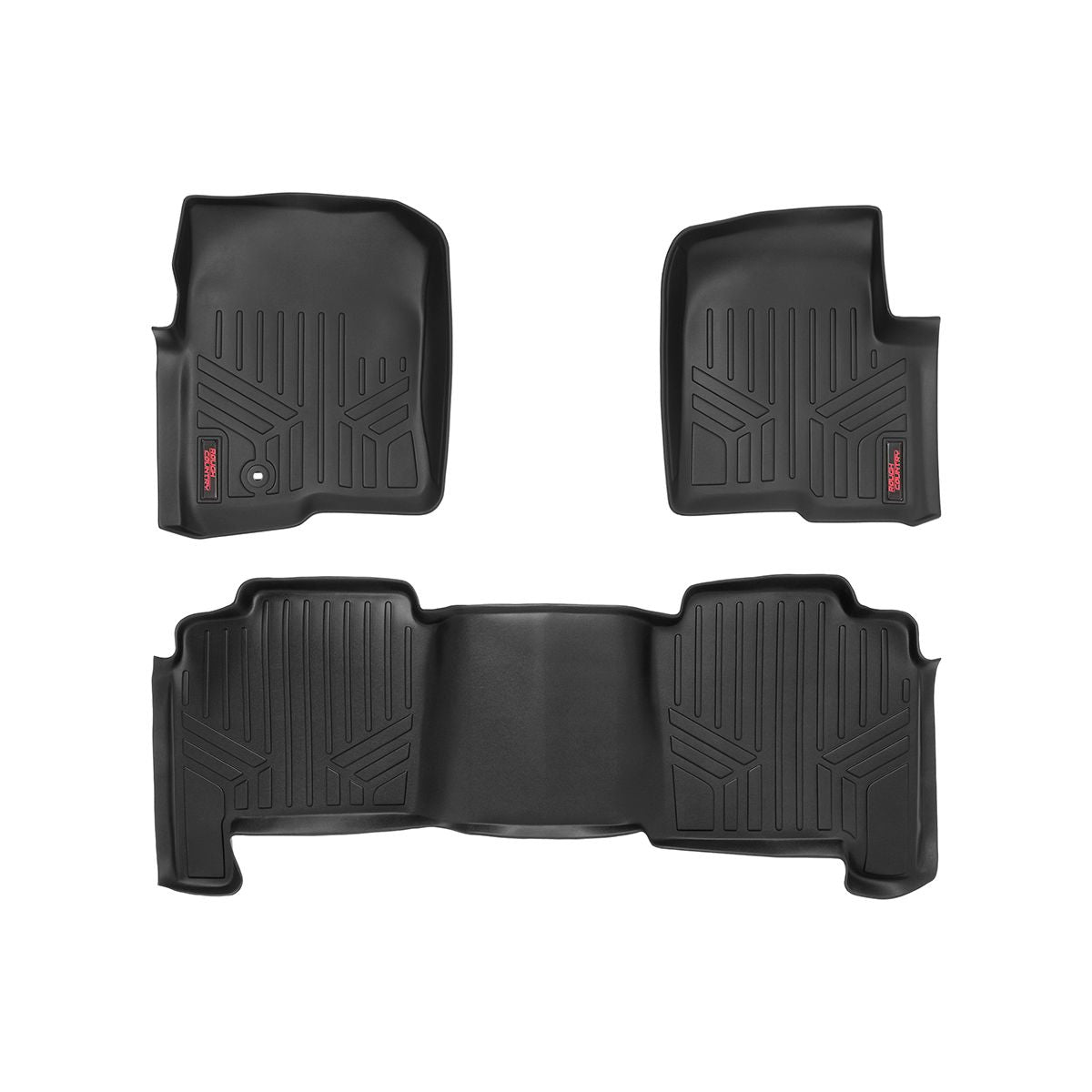 ROUGH COUNTRY Floor Mats | FR & RR | Ford F-150 2WD/4WD (2004-2008) | M-50412
