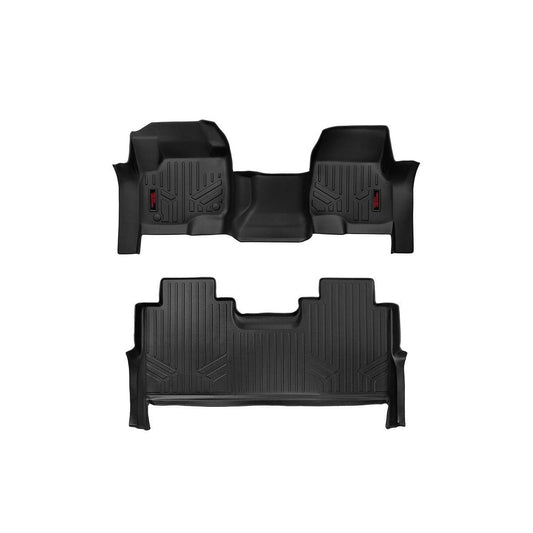 ROUGH COUNTRY Floor Mats | FR & RR | FR Bench | Ford F-250/F-350 Super Duty 2WD/4WD (17-26) | M-51173
