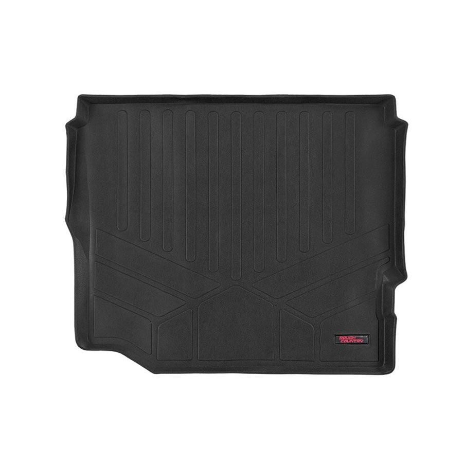 ROUGH COUNTRY Rear Cargo Mat | W/O Sub | Jeep Wrangler Unlimited 4WD (2018-2025) | M-6125