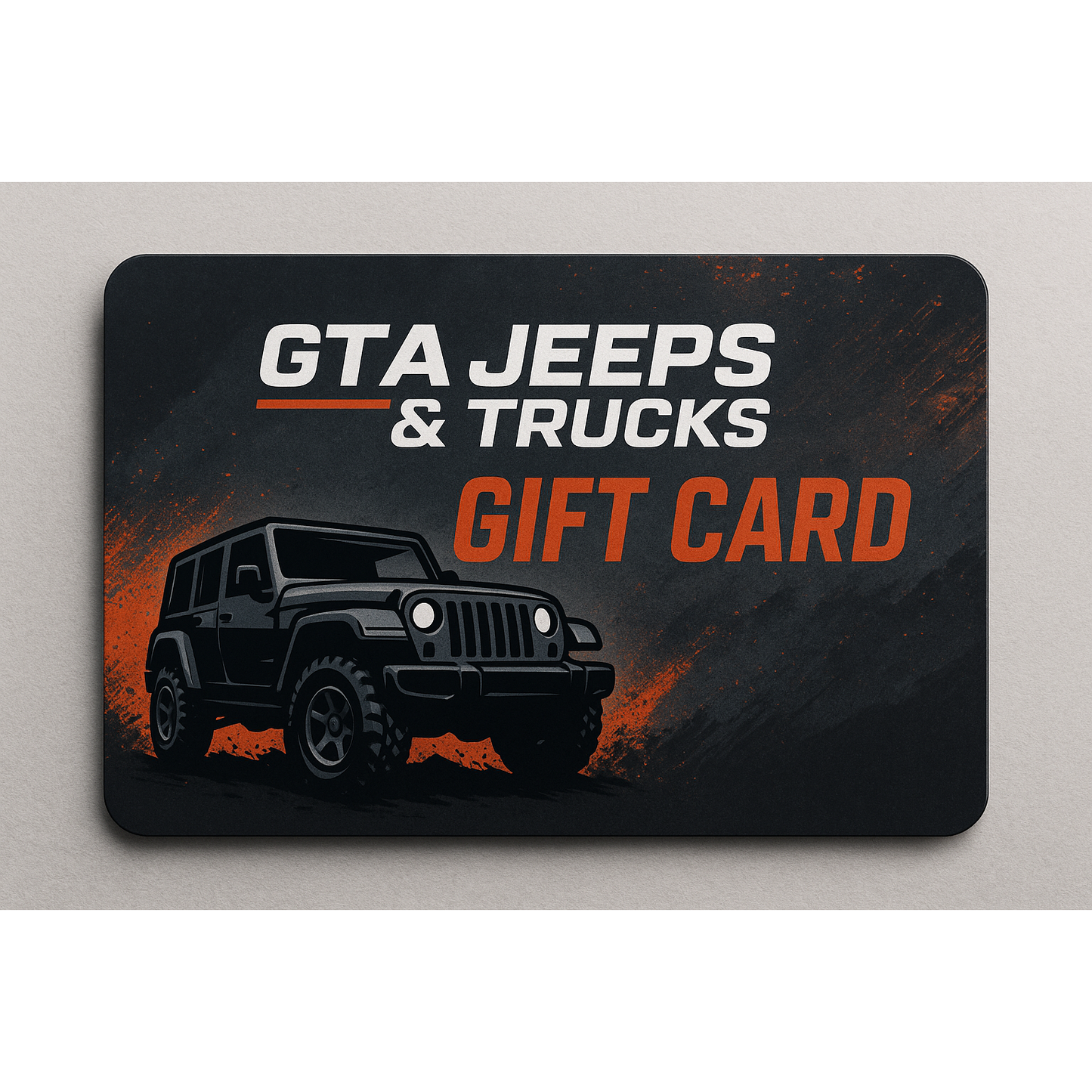 make a gta jeeps & trucks gift card