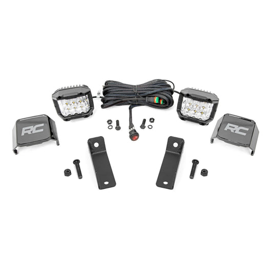 ROUGH COUNTRY LED Light Kit | Rear Mount | 2" Chrome Pair | Wide Angle | Can-Am Maverick Sport 1000R  | 97083