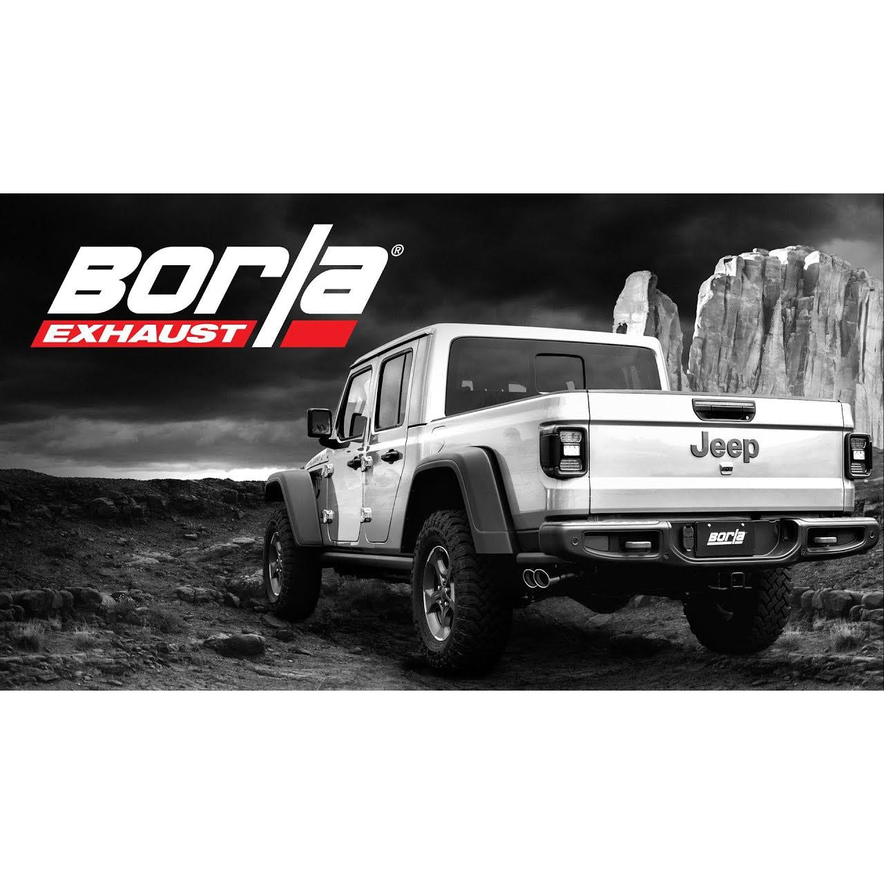 BORLA 2020-2024 Jeep Gladiator Cat-Back Exhaust System ATAK Part # 140810