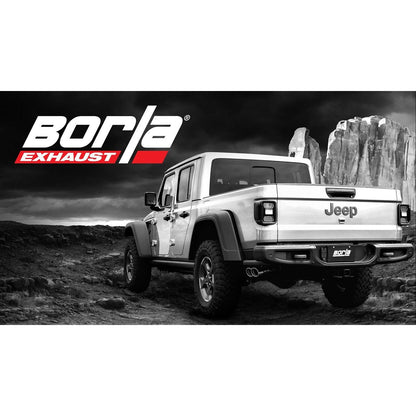 BORLA 2020-2024 Jeep Gladiator Cat-Back Exhaust System Touring Part # 140811CB