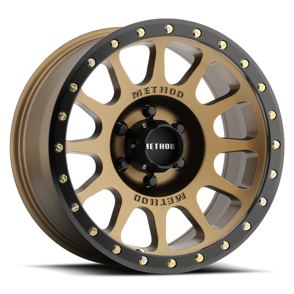 Method Wheels 305
NV Method Bronze® - Matte Black Lip