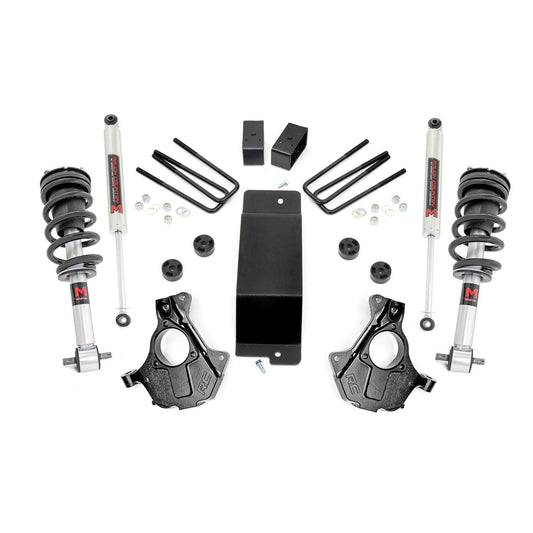 ROUGH COUNTRY 3.5 Inch Lift Kit | Alu/Stamp Steel LCA | M1 Strut | Chevy/GMC 1500 (14-18 & Classic) | 12140