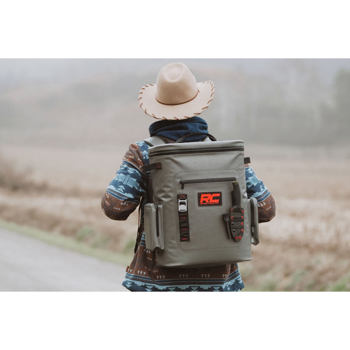 ROUGH COUNTRY Insulated Backpack Cooler | 24 Cans | Waterproof | 99032