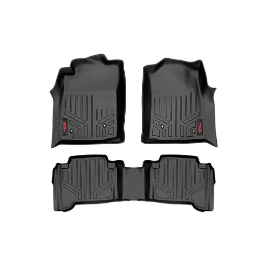 ROUGH COUNTRY Floor Mats | Front and Rear | Double Cab | Toyota Tacoma 2WD/4WD (2005-2011) | M-75113