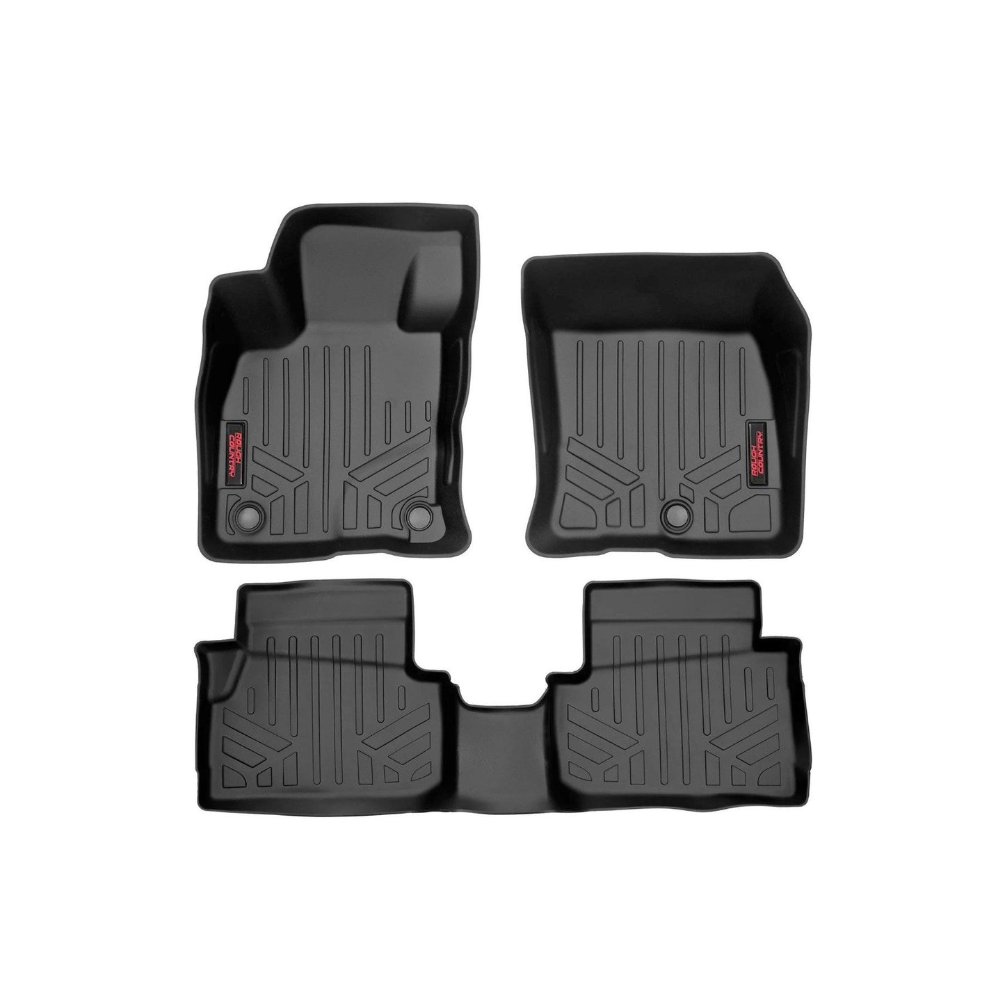 ROUGH COUNTRY Floor Mats | Front and Rear | Ford Maverick 2WD/4WD (2022-2025) | M-51100