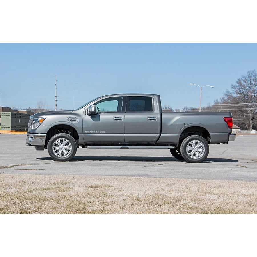 ROUGH COUNTRY 2 Inch Lift Kit | Red Spacers | Nissan Titan XD 2WD/4WD (2016-2024) | 868RED