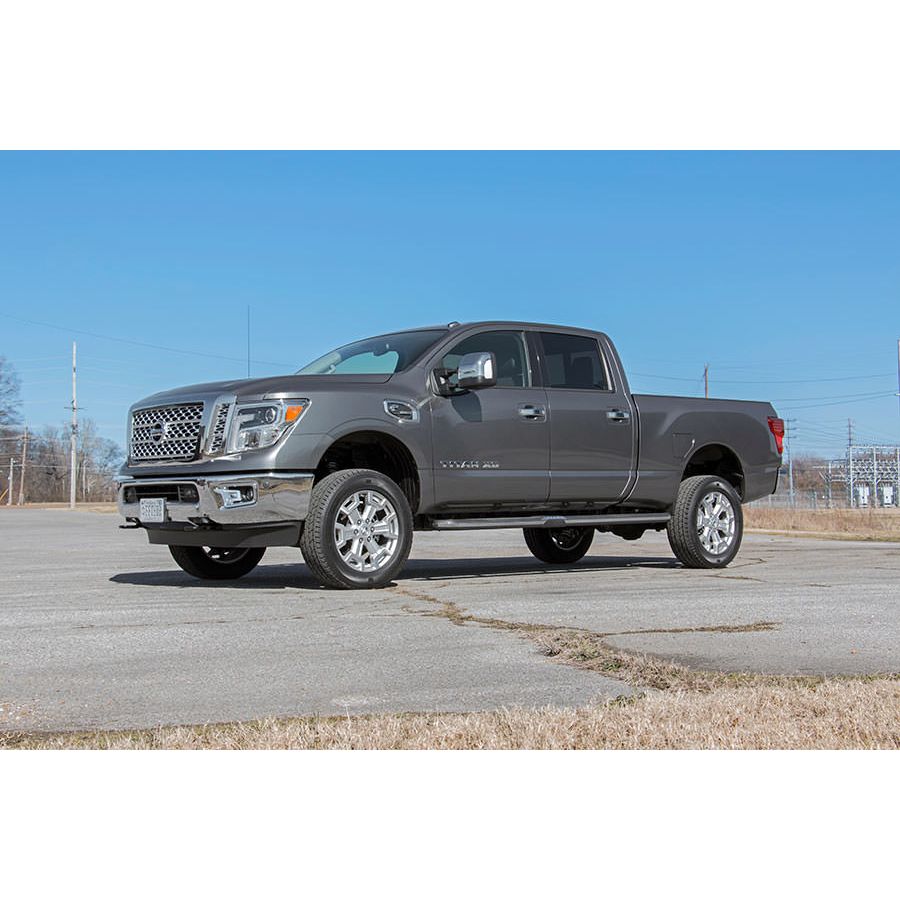 ROUGH COUNTRY 2 Inch Lift Kit | Red Spacers | Nissan Titan XD 2WD/4WD (2016-2024) | 868RED
