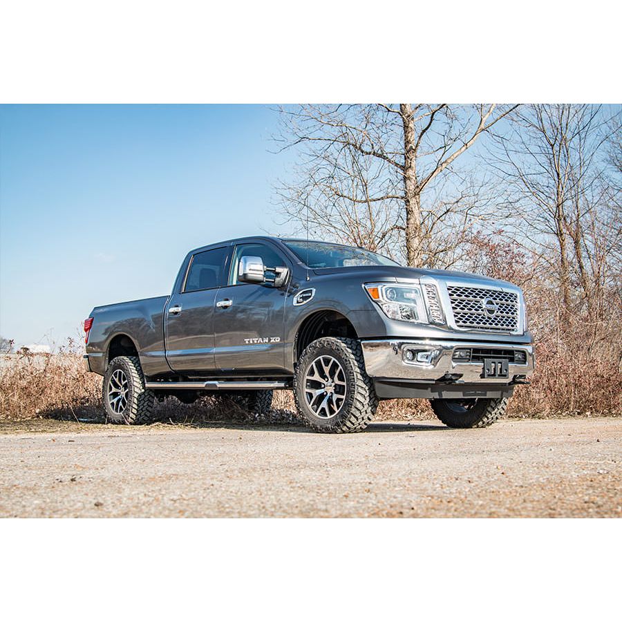 ROUGH COUNTRY 2 Inch Lift Kit | Red Spacers | Nissan Titan XD 2WD/4WD (2016-2024) | 868RED