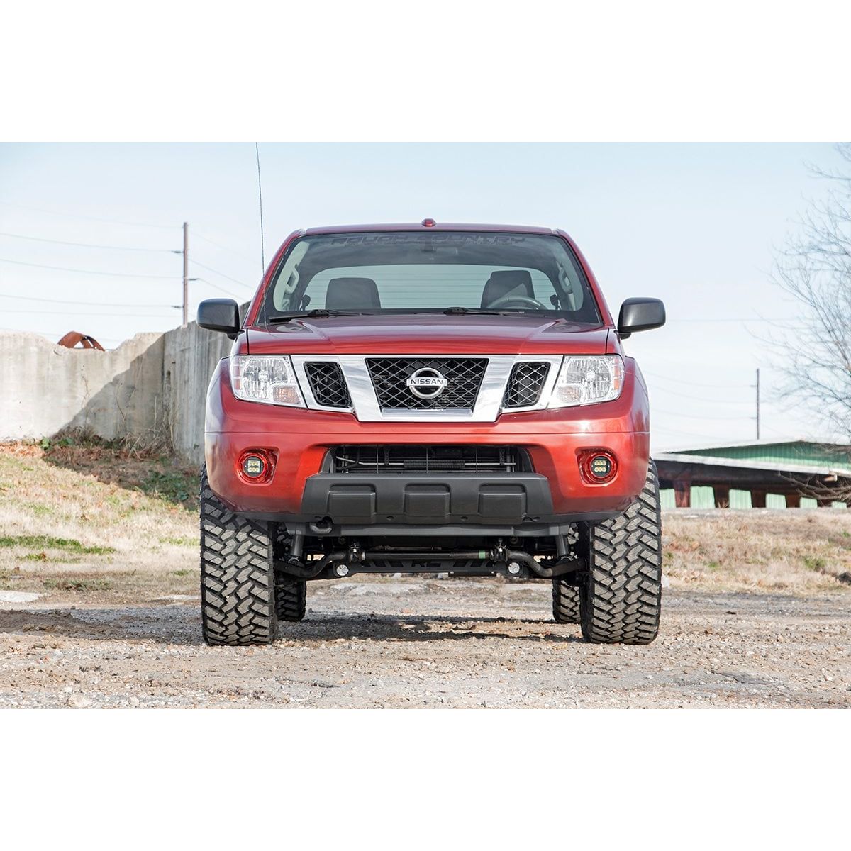 ROUGH COUNTRY LED Light Kit | Fog Mount | 2" Black Pair | Spot | Nissan Frontier (05-20) | 71023