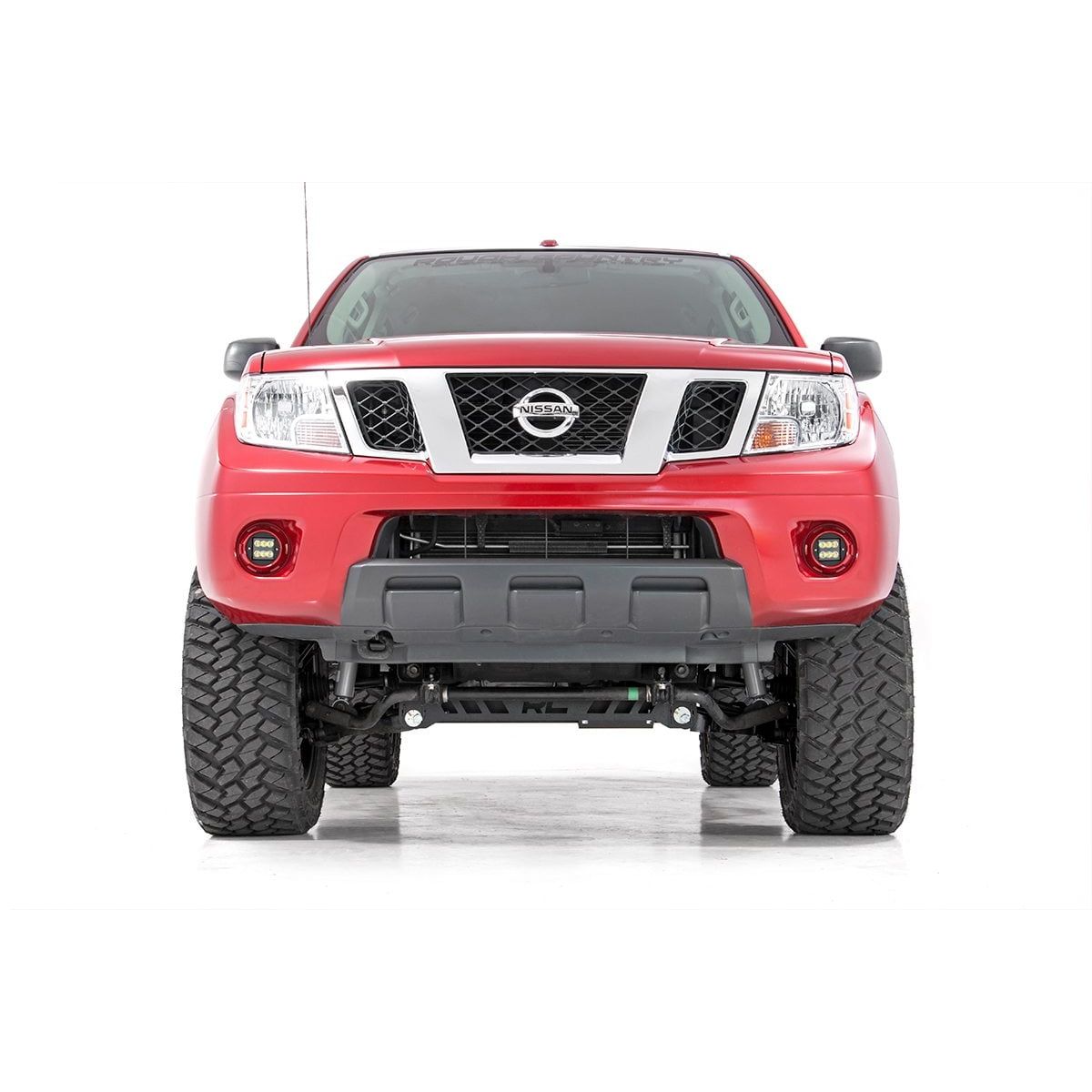 ROUGH COUNTRY LED Light Kit | Fog Mount | 2" Black Pair | Spot | Nissan Frontier (05-20) | 71023