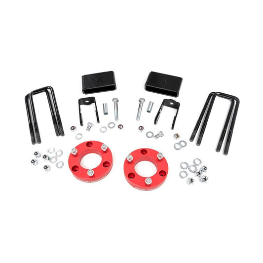 ROUGH COUNTRY 2 Inch Lift Kit | Red Spacers | Nissan Titan XD 2WD/4WD (2016-2024) | 868RED