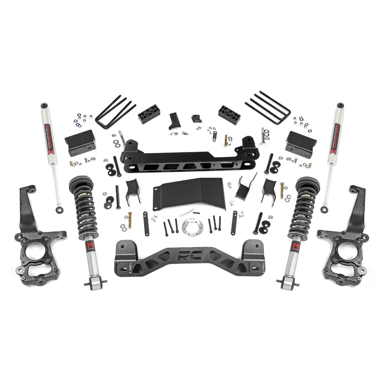 Rough Country M1 Struts w/M1 Rear Shocks 4 Inch Lift Kit I 55540