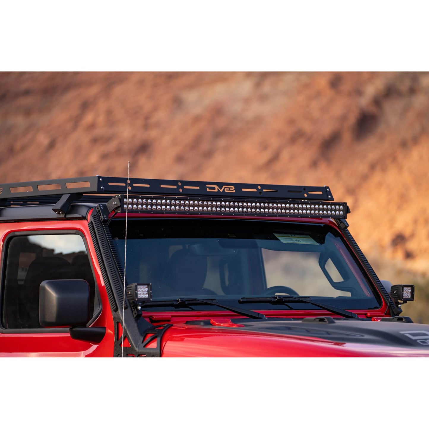 DV8 Off-Road 2018-2024 Jeep Gladiator JT & 2-Door Wrangler JL Roof Rack C3| RRJL-02